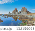 新潟県　佐渡の夫婦岩 138159093
