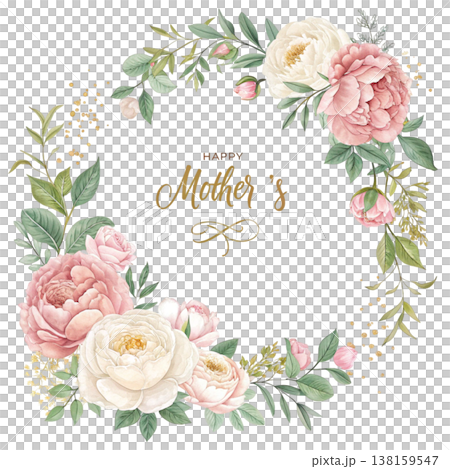 Floral frame Happy Mother Day Background 138159547