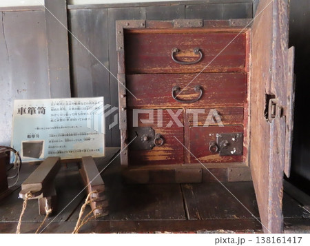 高砂市日本遺産工楽松右衛門旧宅、北前船寄港地、船主集落、昔の道具、車箪笥 138161417