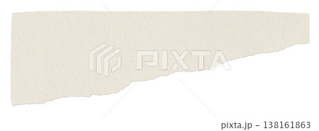 White Paper Strip Torn Clean Label Background Isolated Mockup Design Element 138161863