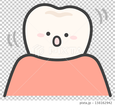 鬆動的牙齒圖片，可愛的牙齒插圖 138162942