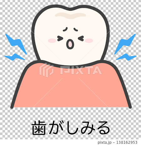 歯がしみるイメージのイラスト 歯がしみるイメージのイラスト 138162953