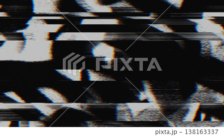 Glitch Texture with RGB Split and VHS Scanline Distortion Glitch Texture with RGB Split and VHS Scanline Distortion 138163337