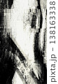 Black and White Glitch Texture with Scanline Interference 138163338