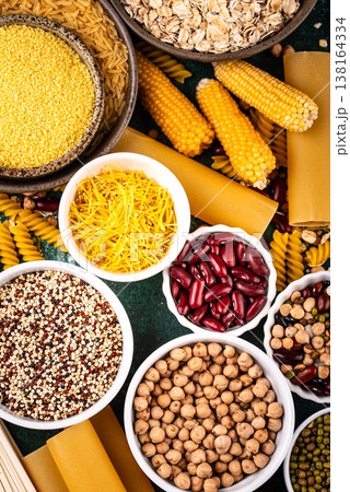 Different sources of carbs in food Different sources of carbs in food 138164334