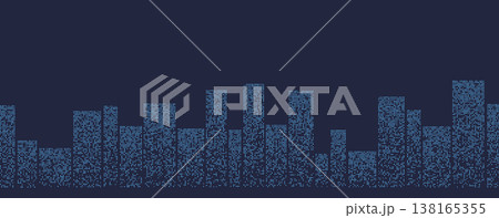 Abstract digital city skyline composed of binary code, technology and innovation themes. Abstract digital city skyline composed of binary code, technology and innovation themes. 138165355