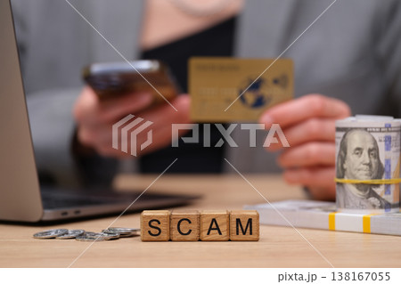 Understanding the dangers of online fraud in a modern financial world filled with scams and deceit 138167055