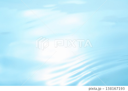 水・水面・波紋・キラキラ・テクスチャ・背景素材 138167193
