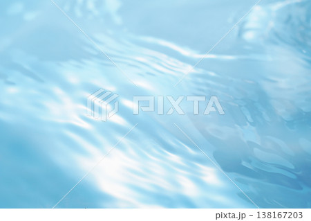 水・水面・波紋・キラキラ・テクスチャ・背景素材 138167203