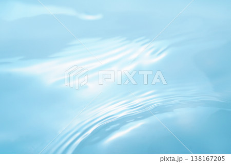 水・水面・波紋・キラキラ・テクスチャ・背景素材 138167205