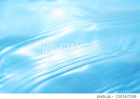 水・水面・波紋・キラキラ・テクスチャ・背景素材 138167206