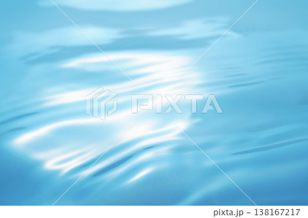 水・水面・波紋・キラキラ・テクスチャ・背景素材 138167217