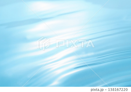水・水面・波紋・キラキラ・テクスチャ・背景素材 138167220