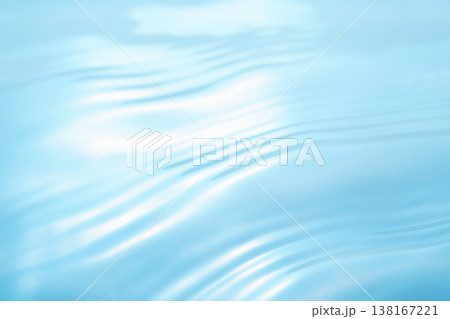 水・水面・波紋・キラキラ・テクスチャ・背景素材 138167221