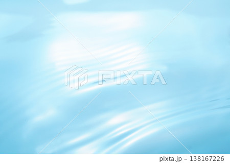 水・水面・波紋・キラキラ・テクスチャ・背景素材 138167226