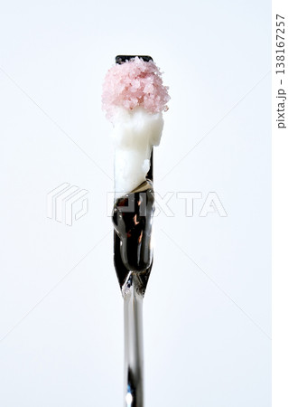 Cosmetic innovations with skincare textures on spatula Cosmetic innovations with skincare textures on spatula 138167257