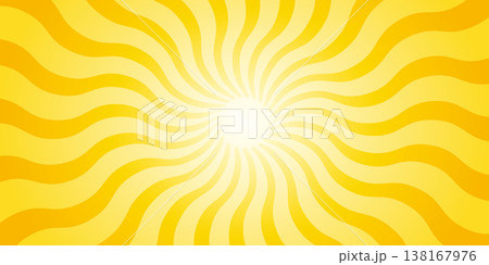 Abstract yellow background with retro Starburst rays. A pattern in the form of sun rays. Abstract yellow background with retro Starburst rays. A pattern in the form of sun rays. 138167976