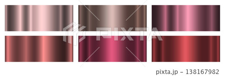 A set of red and terracotta gradients on a white background. 138167982
