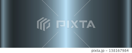 Blue metallic gradient. A banner with a graphite metallic gradient texture. 138167984