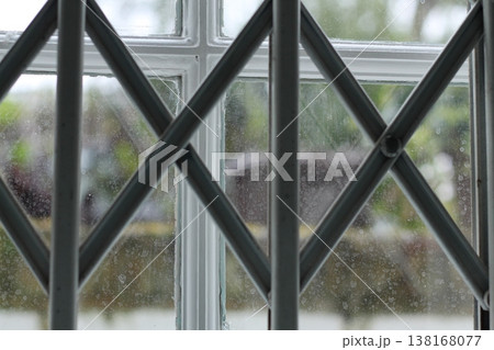 Bars On The City Apartment Window Bars On The City Apartment Window 138168077