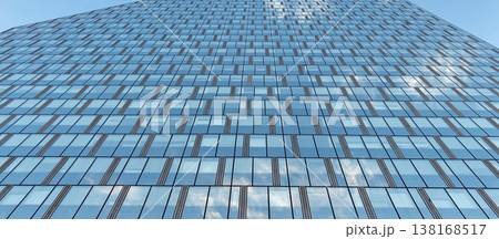 Office building. Glass skyscrapers in business center. Architecture, commercial real estate Office building. Glass skyscrapers in business center. Architecture, commercial real estate 138168517