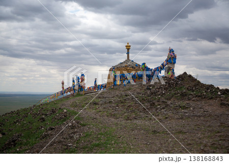 Sajnsand buddhist monastery, Gobi region,Mongolia. Khamariin Khiid Monastery Sajnsand buddhist monastery, Gobi region,Mongolia. Khamariin Khiid Monastery 138168843