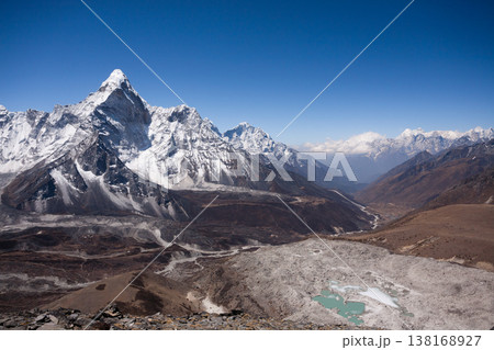 Mountains landscape from Chukhung Ri viewpoint, Nepal Mountains landscape from Chukhung Ri viewpoint, Nepal 138168927