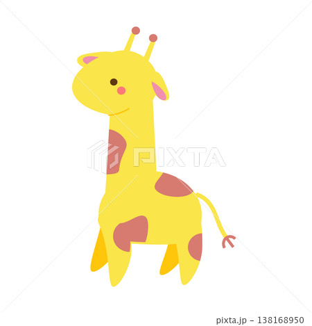 cute giraffe kids toy. Vector clip art cute giraffe kids toy. Vector clip art 138168950