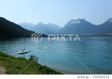 Annecy Lake and Old Town Canals in France 138169128