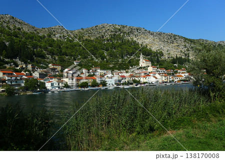 Scenic View of Komin and Neretva River Croatia Scenic View of Komin and Neretva River Croatia 138170008