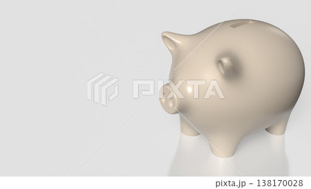 Piggy Bank Savings Concept On Clean Background 3d render. Piggy Bank Savings Concept On Clean Background 3d render. 138170028