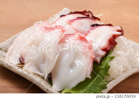 (北海道産)北海だこ(水だこ)刺身 (北海道産)北海だこ(水だこ)刺身 138170059