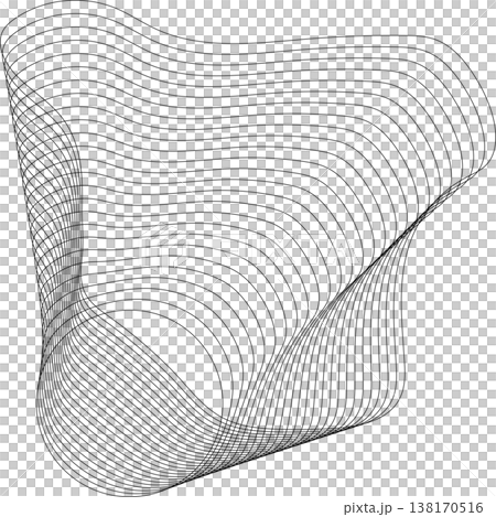 Circle blend out line. Wave element for design Circle blend out line. Wave element for design 138170516