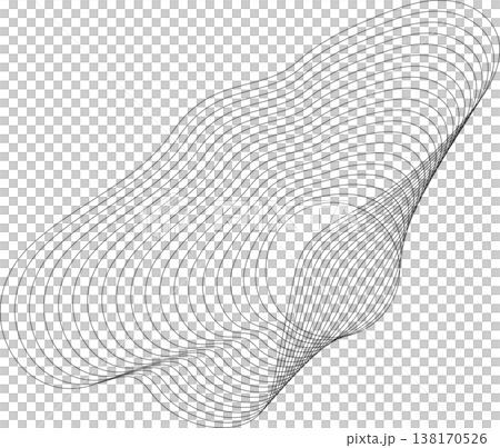 Circle blend out line. Wave element for design Circle blend out line. Wave element for design 138170526