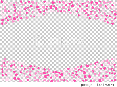 Heart pattern background Pink 3 colors Heart Heart pattern background Pink 3 colors Heart 138170674