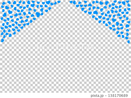 心形圖案背景藍色純色心 心形圖案背景藍色純色心 138170689