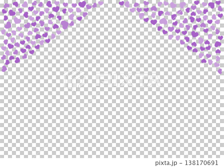 Heart pattern background Purple 3 colors Heart 138170691