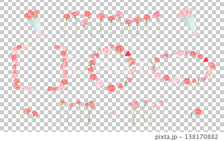 康乃馨母親節相框套裝 138170882