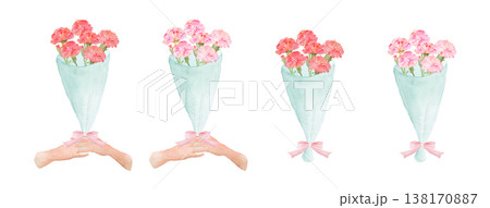 カーネーションの花束セット カーネーションの花束セット 138170887