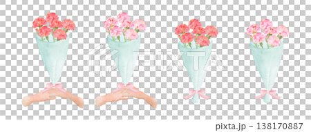 カーネーションの花束セット カーネーションの花束セット 138170887