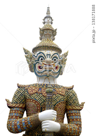 Traditional Thai-style giant statue at the Temple 138171888