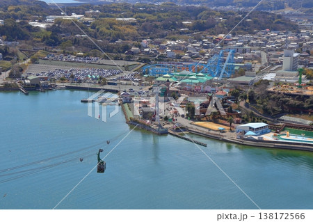 浜名湖 舘山寺 大草山から見下ろす風景とロープウェイ（静岡県浜松市） 138172566