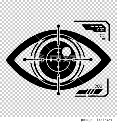 target icon in simple style 138173241