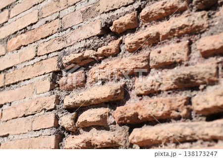 Centuries Old Ancient Brickwork Walls Centuries Old Ancient Brickwork Walls 138173247