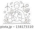 エコについて考える男性 138173310