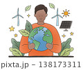 エコについて考える男性 138173311