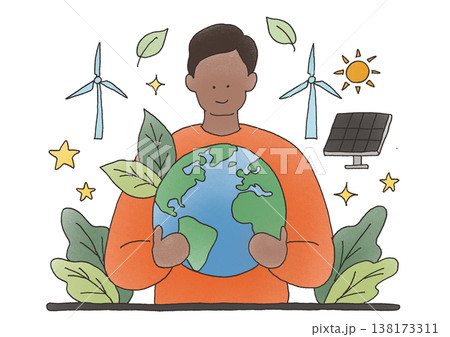 エコについて考える男性 138173311