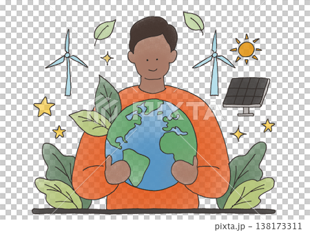 エコについて考える男性 138173311