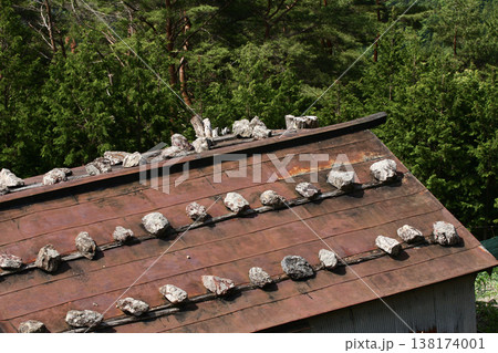 遠山郷 石置屋根 遠山郷 石置屋根 138174001