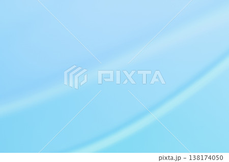 青・緑色系　ゆるやかな曲線の背景　　 138174050